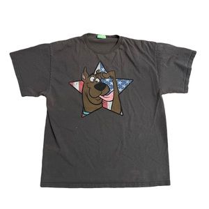 Vintage Scooby-Doo American Flag USA Star T-Shirt